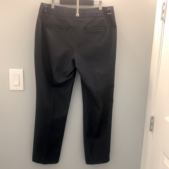 Sharagano Navy Dress Slacks Sz 8 - Picture 2 of 8